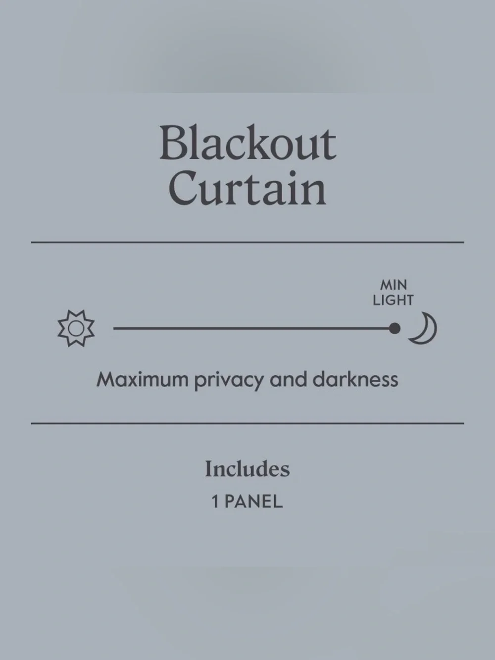 Threshold blackout lined